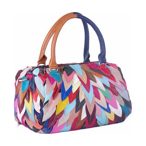 Load image into Gallery viewer, Designer Geometric Pattern Contrast Color Handbag for Women
