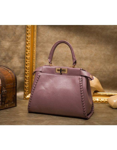 Luxurious Leather Kitten Handbag for Women by Our Brand