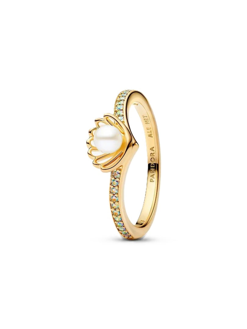 PANDORA JEWELRY Mod. DISNEY PRINCESS ARIEL PEARL SHELL RING-0