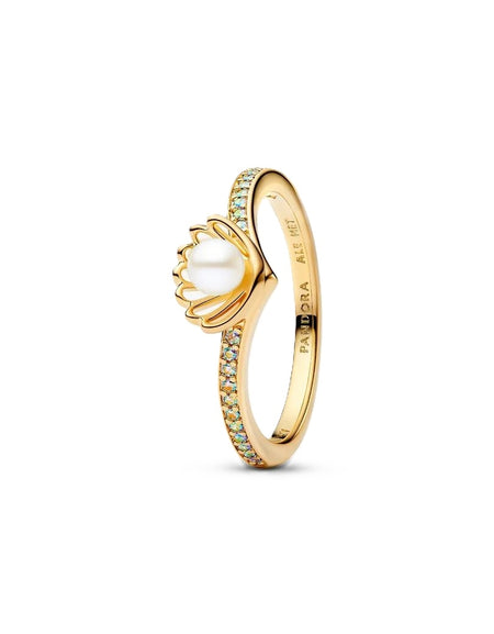 PANDORA JEWELRY Mod. DISNEY PRINCESS ARIEL PEARL SHELL RING-0