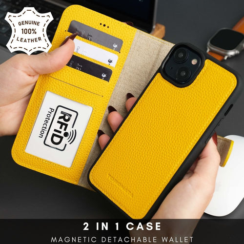 Load image into Gallery viewer, Casper Leather iPhone 15 Plus Wallet Case | MagSafe-67
