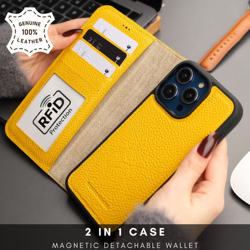 Load image into Gallery viewer, Casper Leather iPhone 15 Pro Wallet Case | MagSafe-10
