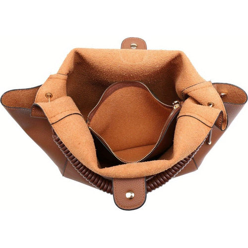 Load image into Gallery viewer, Soft Hobo Bag Unique Braided Woven Handdle
