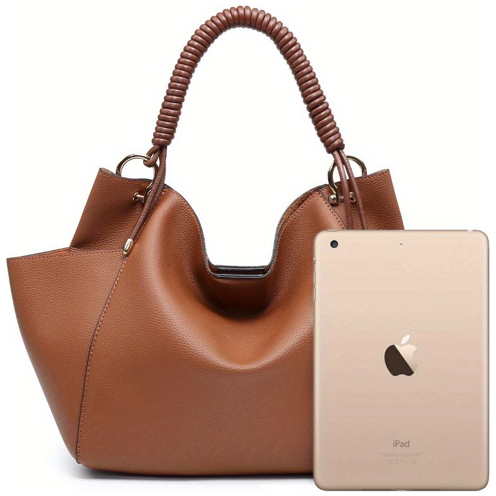 Soft Hobo Bag Unique Braided Woven Handdle