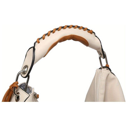 Load image into Gallery viewer, Designer Elegance: Women Hobo Bag with Contrast Woven Handle
