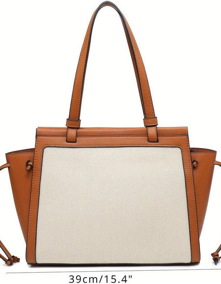 Elegant Luxe Women Hobo Tote Bag - Minimalist Soft Shoulder Purse with Large Capacity