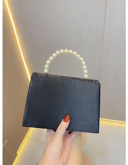 Unique French Pleated Evening Dress Bag by [Brand Name]