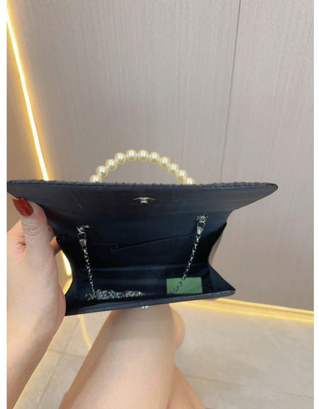 Unique French Pleated Evening Dress Bag by [Brand Name]