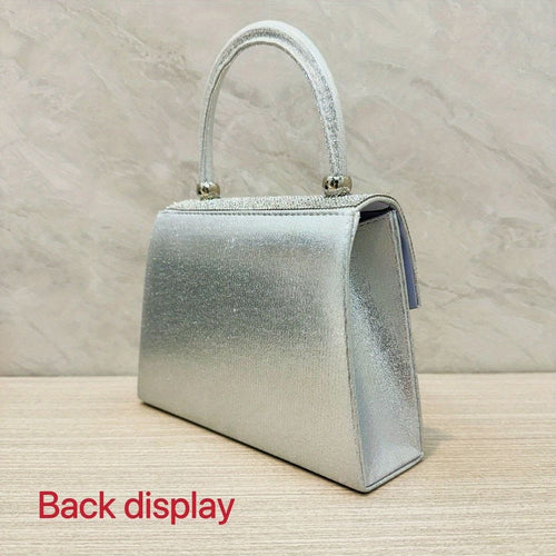 Load image into Gallery viewer, Evening Bag Clutch Purses for Women, Rhinestone silver dinner handbag
