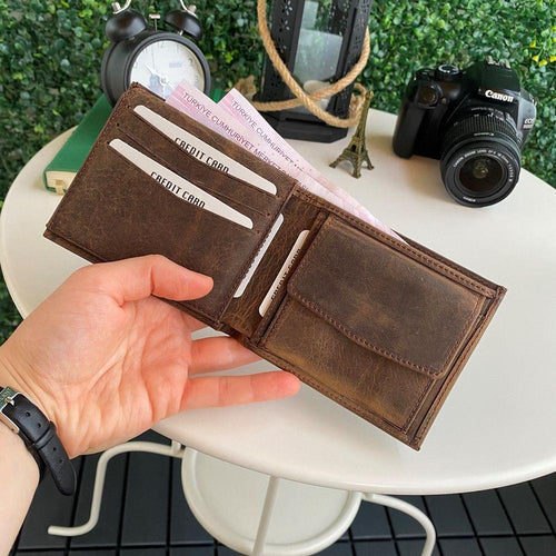 Load image into Gallery viewer, Zendar - Genuine Leather Classic Trifold Men&#39;s Wallet
