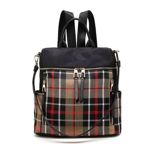 Load image into Gallery viewer, Nishi Plaid Backpack
