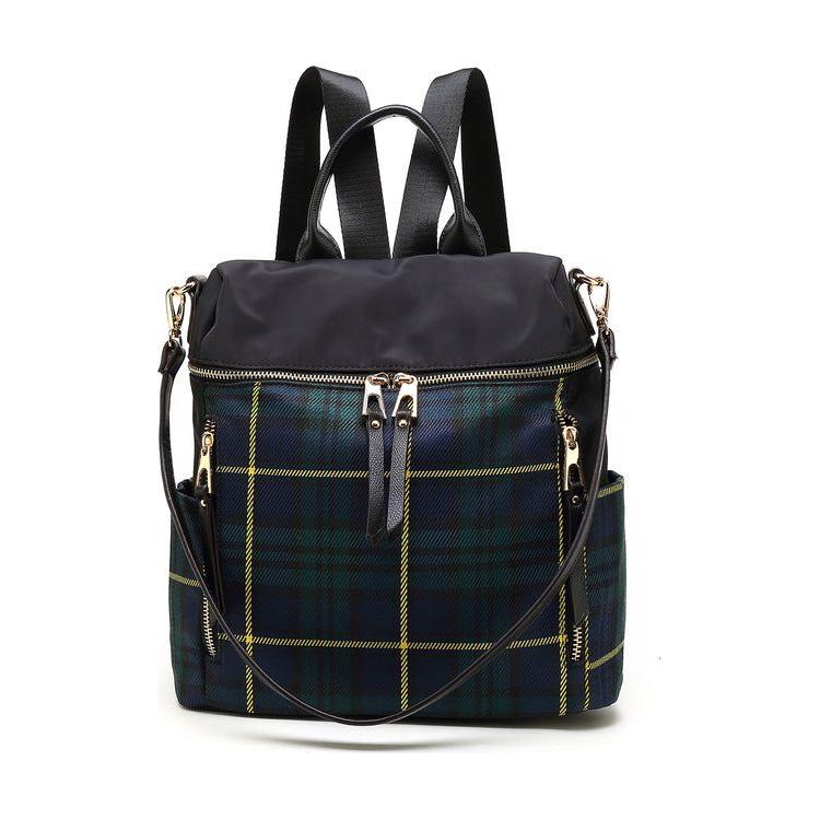 Nishi Plaid Backpack