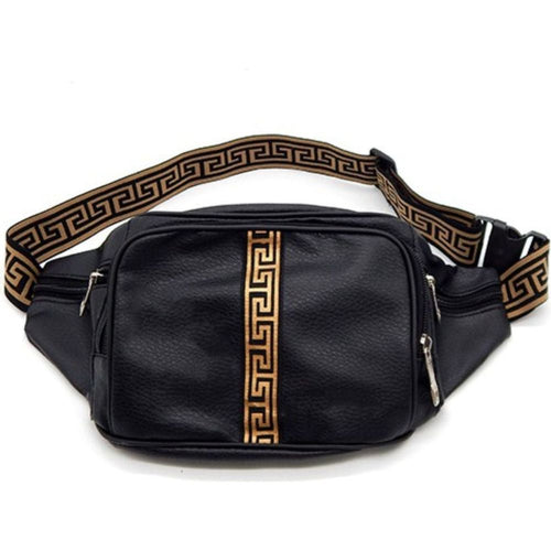 Load image into Gallery viewer, FANNY PACK  GREEK KEY ACCENT
