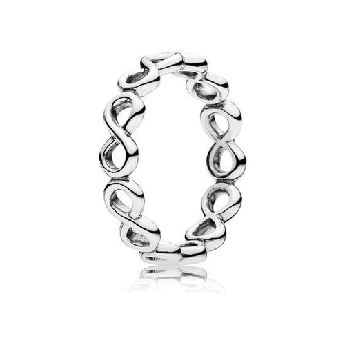 Load image into Gallery viewer, PANDORA JEWELS Mod. SIMPLE INFINITY BAND - RING - Size 50-0
