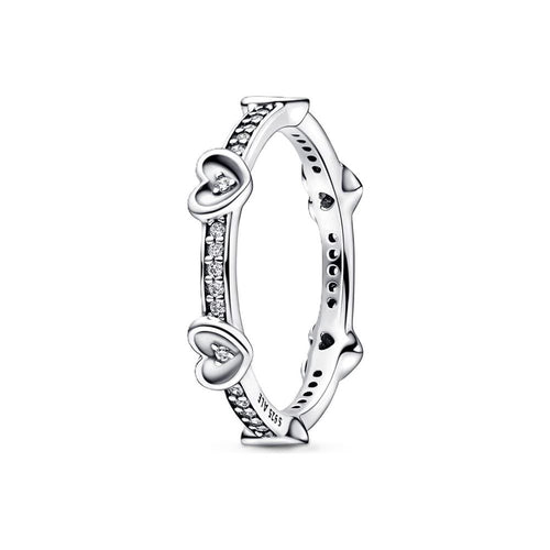 Load image into Gallery viewer, PANDORA JEWELS Mod. FREEHAND HEART - RING - Size 52-0
