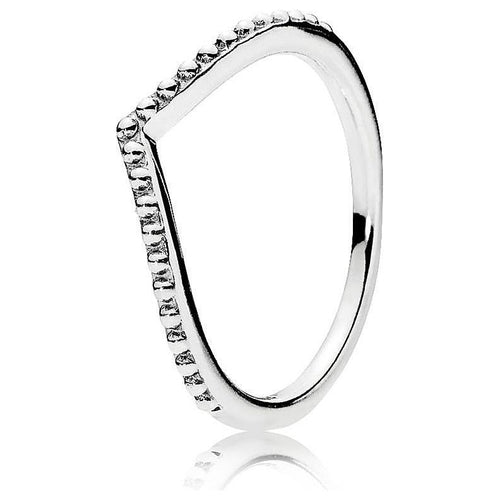 Load image into Gallery viewer, PANDORA JEWELS Mod. WISHBONE SILVER - RING - Size 50-0
