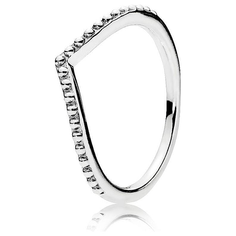 PANDORA JEWELS Mod. WISHBONE SILVER - RING - Size 50-0