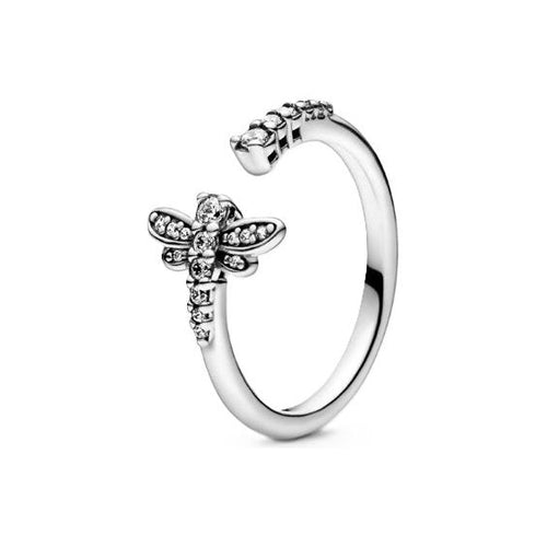 Load image into Gallery viewer, PANDORA JEWELS Mod. SPARKLING DRAGONFLY - RING - Size 54-0
