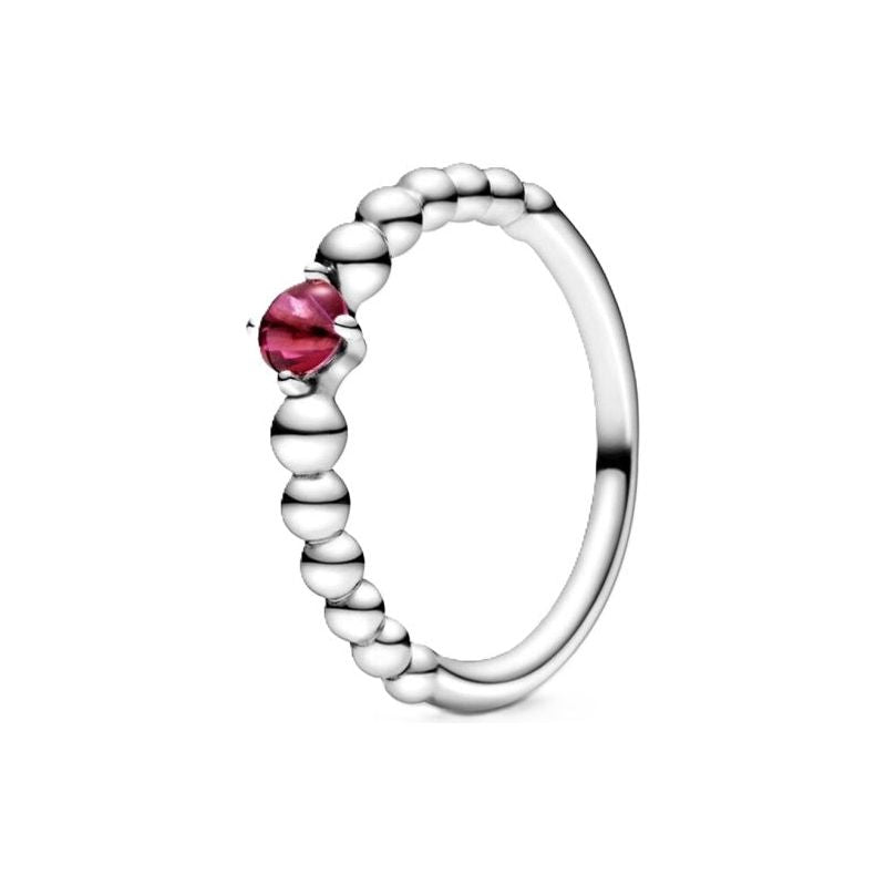 PANDORA JEWELS Mod. RED STONE - RING - Size 56-0