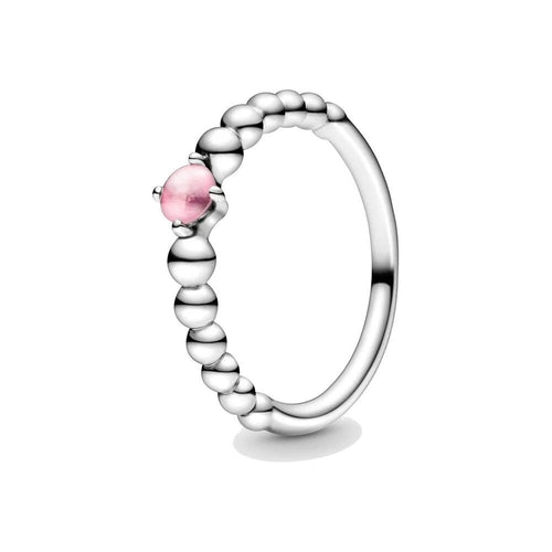 Load image into Gallery viewer, PANDORA JEWELS Mod. PINK STONE - RING - Size 58-0
