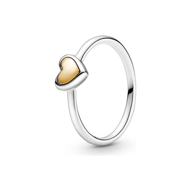 PANDORA JEWELS Mod. GOLDEN HEART - RING - Size 52-0