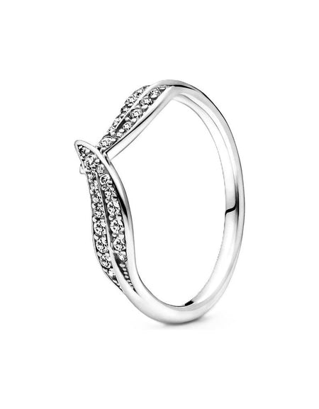 PANDORA JEWELS Mod. LEAF PAVE - RING - Size 52-0