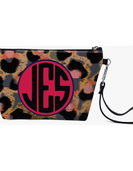 JES Zipper Wristlet / Makeup Bag - Where Luxury Meets Functionality