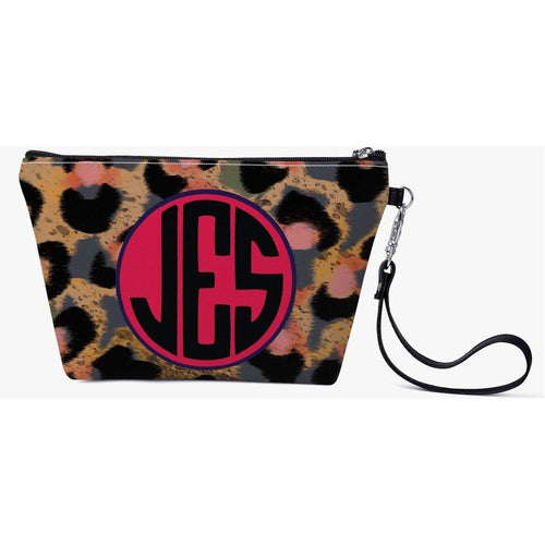 Load image into Gallery viewer, JES Zipper Wristlet / Makeup Bag - Where Luxury Meets Functionality
