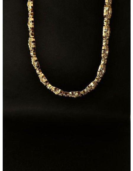 CZ Chain 12MM 20" - A Statement of Luxury