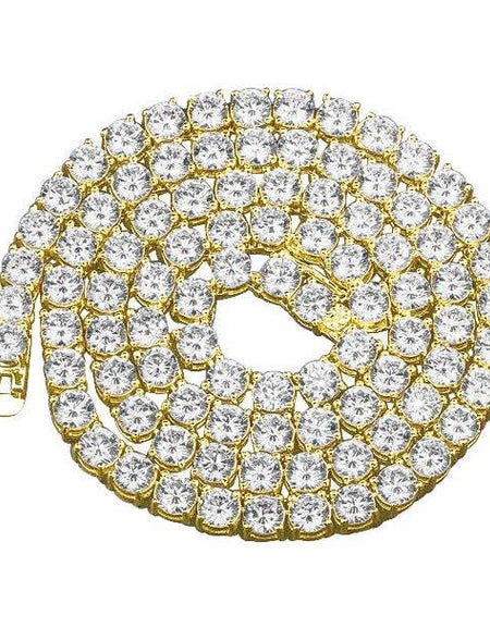 SPARKLE 925 Silver Tennis 3mm Chain – A Radiant Masterpiece