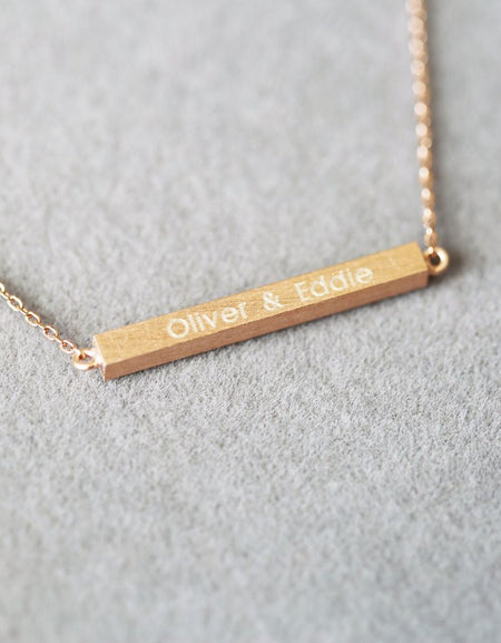 Personalised Horizontal Necklace