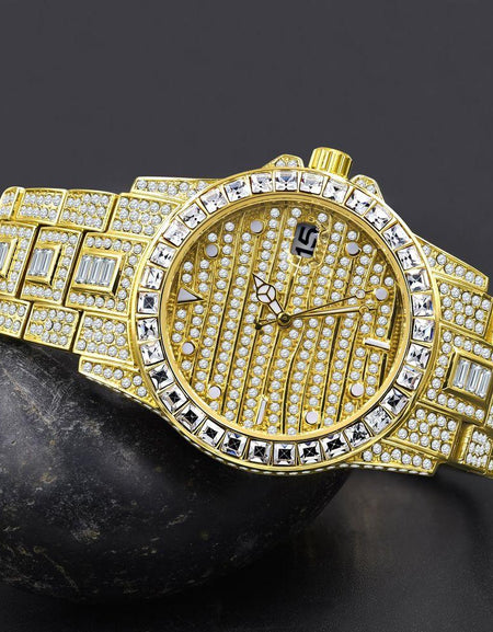 EXQUISITO Hip Hop Metal Watch