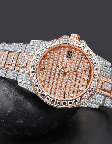 EXQUISITO Hip Hop Metal Watch: A Luxurious Statement Piece