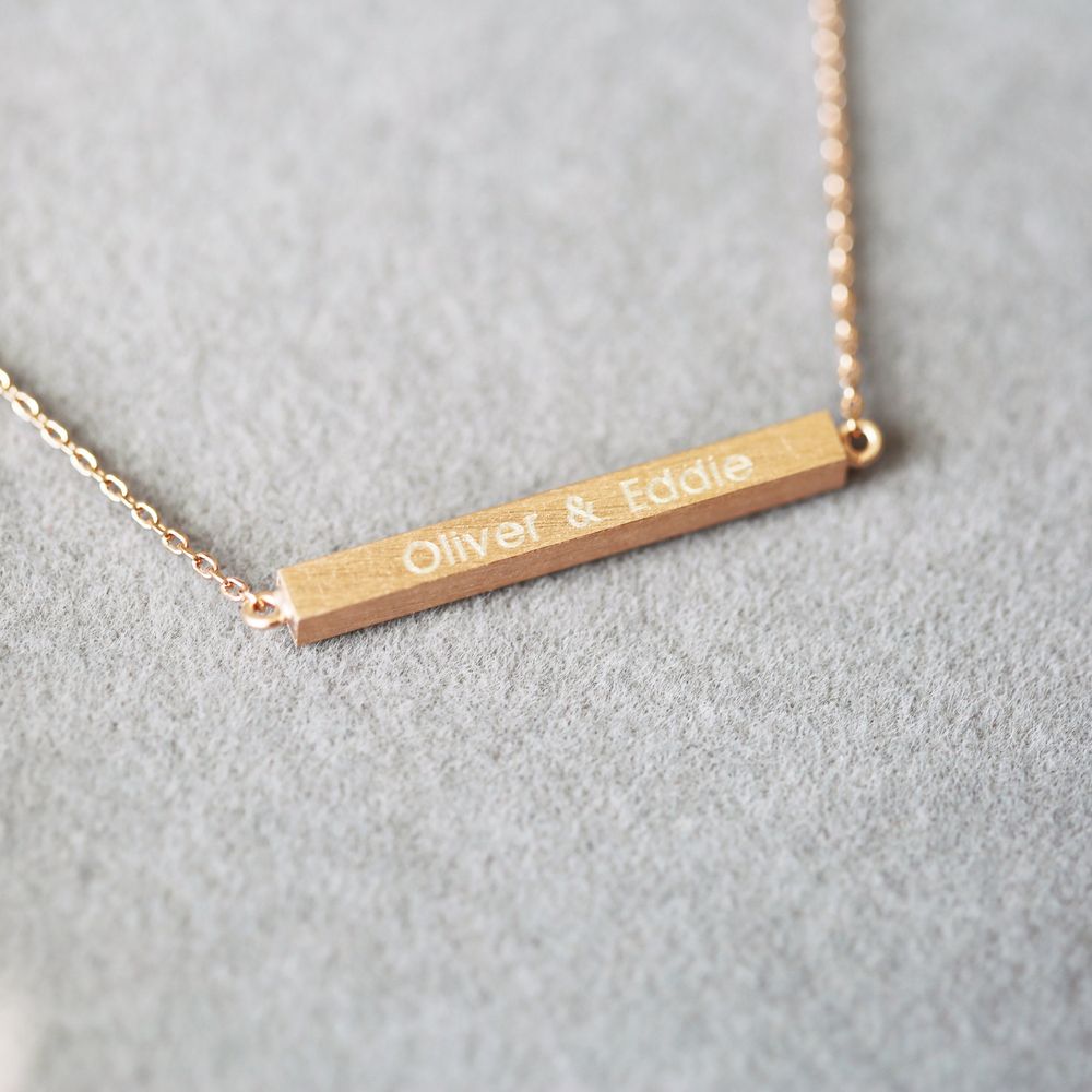 Personalised Horizontal Necklace