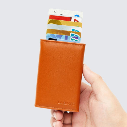 Load image into Gallery viewer, LEURA 2.0 Unisex  Wallet I Tan-1
