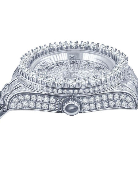 Forte Steel CZ Watch | 530301 - A Statement of Luxury and Elegance