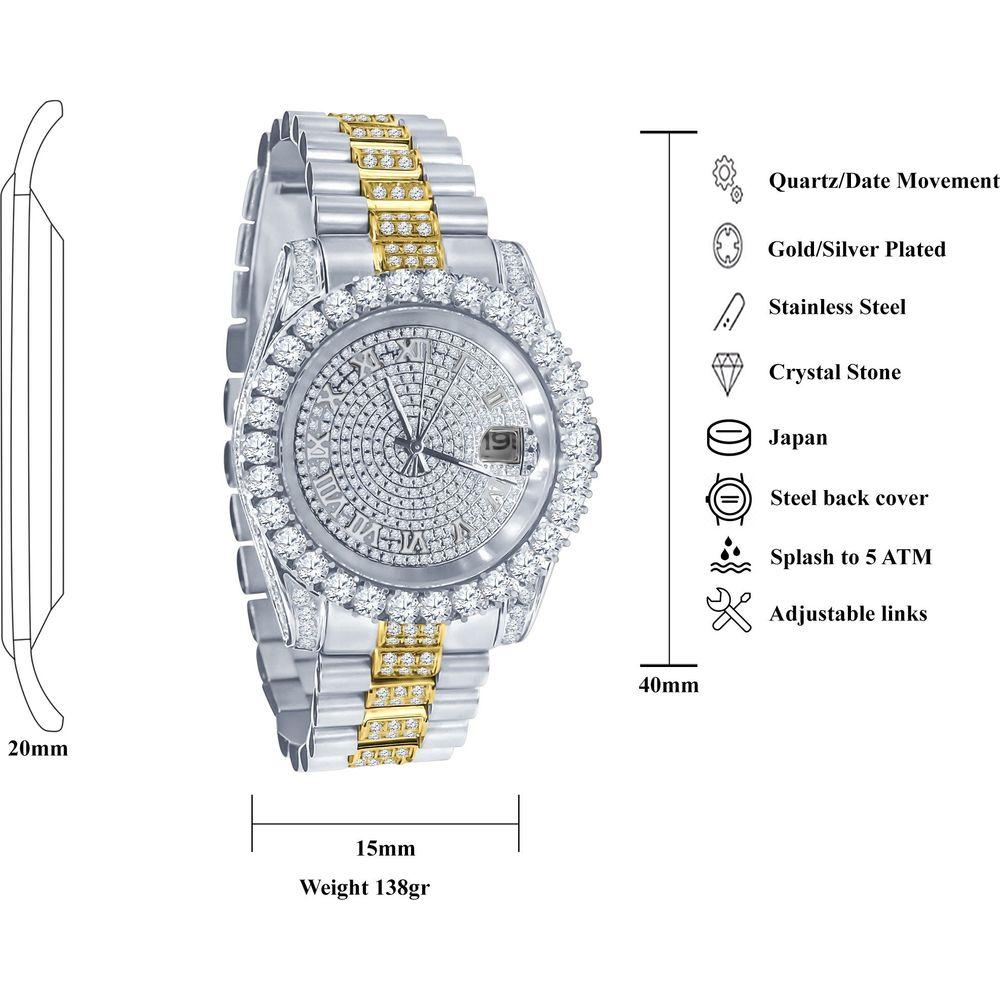 Forte Steel CZ Watch | 530301