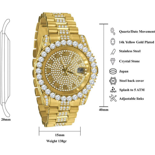 Load image into Gallery viewer, Forte Steel CZ Watch | 530301
