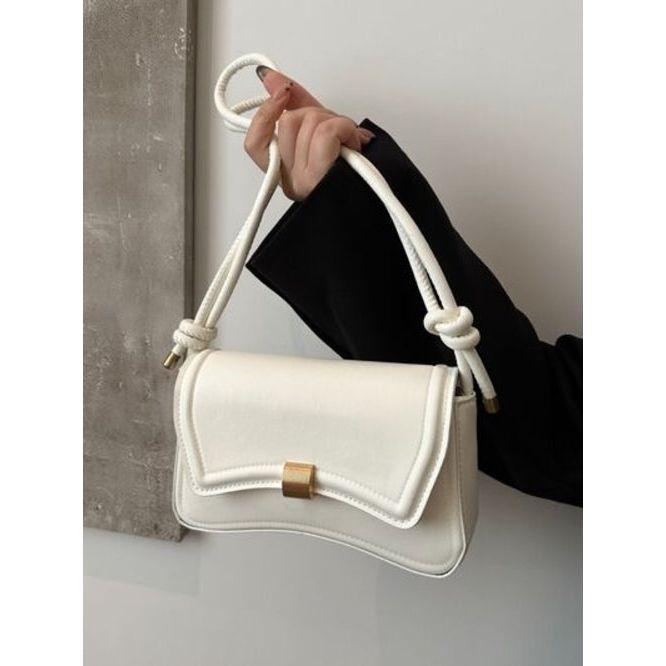 Luxurious Knotted Strap PU Leather Handbag