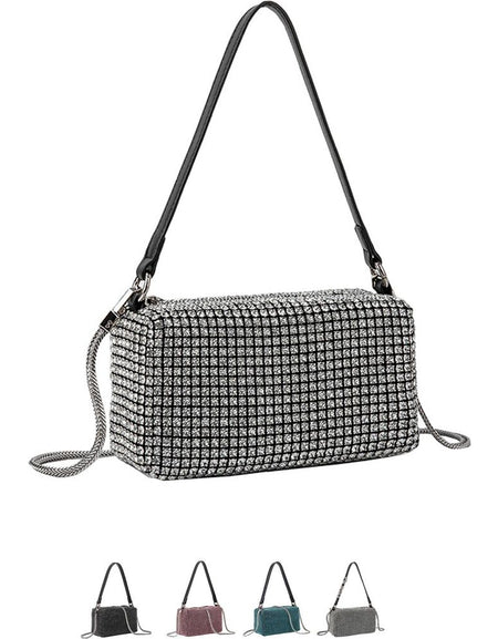 Rhinestone Bag Chain Evening Shoulder Purse