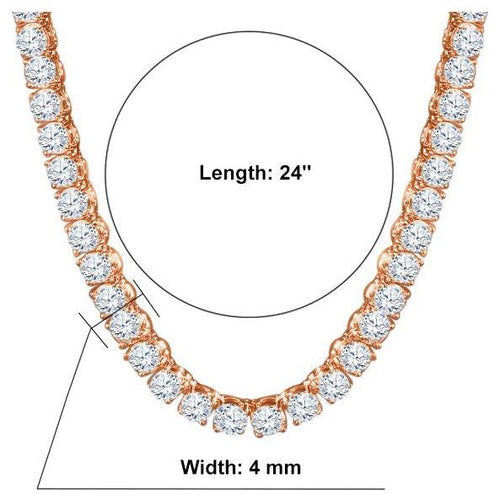 Load image into Gallery viewer, SPARKLE 925 SILVER TENNIS 4MM CHAIN I 928565
