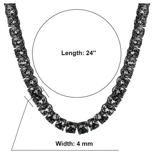Load image into Gallery viewer, SPARKLE 925 Silver Tennis 4MM Chain – Timeless Elegance
