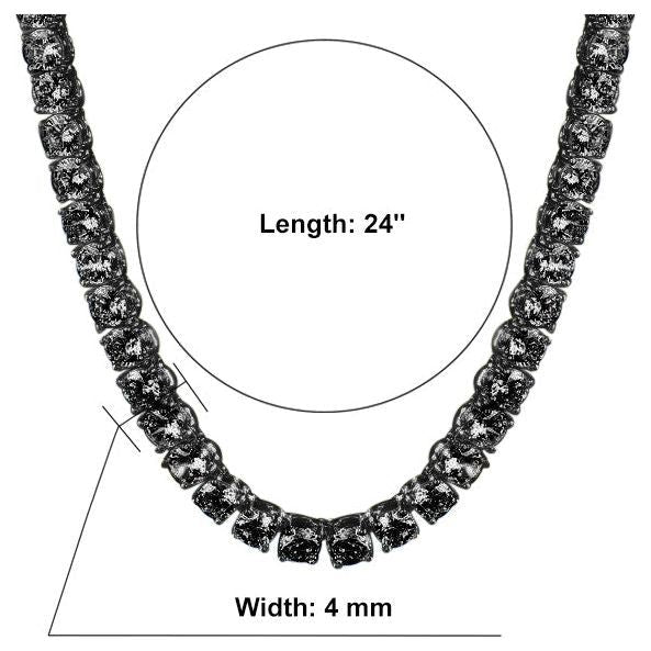SPARKLE 925 Silver Tennis 4MM Chain – Timeless Elegance