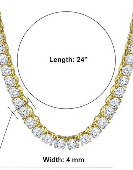 SPARKLE 925 Silver Tennis 3mm Chain – A Radiant Masterpiece