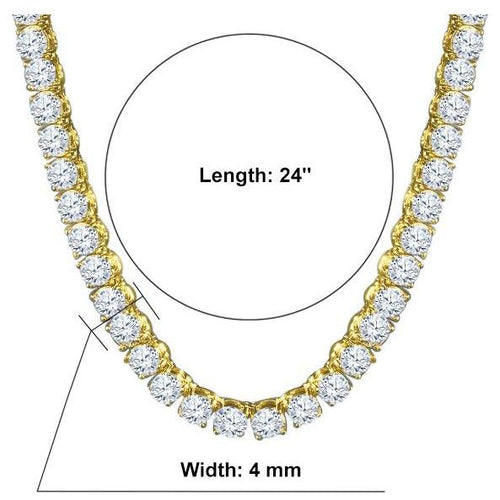 Load image into Gallery viewer, SPARKLE 925 SILVER TENNIS 3MM CHAIN I 929772
