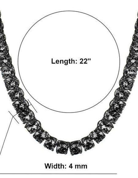 SPARKLE 925 Silver Tennis 4MM Chain – Timeless Elegance