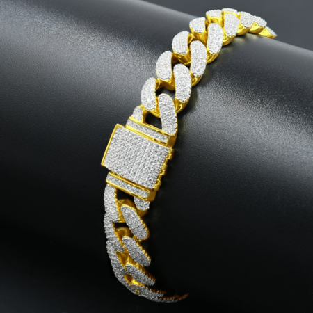 ALAMODE 925 Sterling Silver Cuban Bracelet - A Statement of Elegance