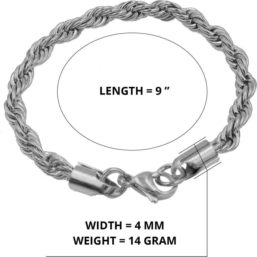 Bling Master NATTY Steel Rope Bracelet