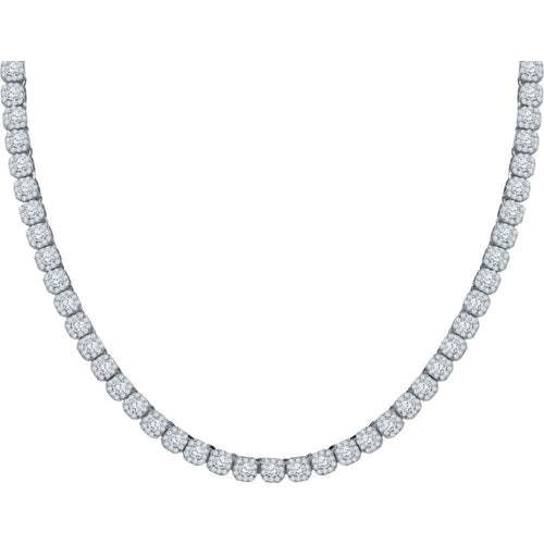 Load image into Gallery viewer, ICECUBE 5 MM 925 SILVER SQUARE TENNIS CHAIN | 9213571
