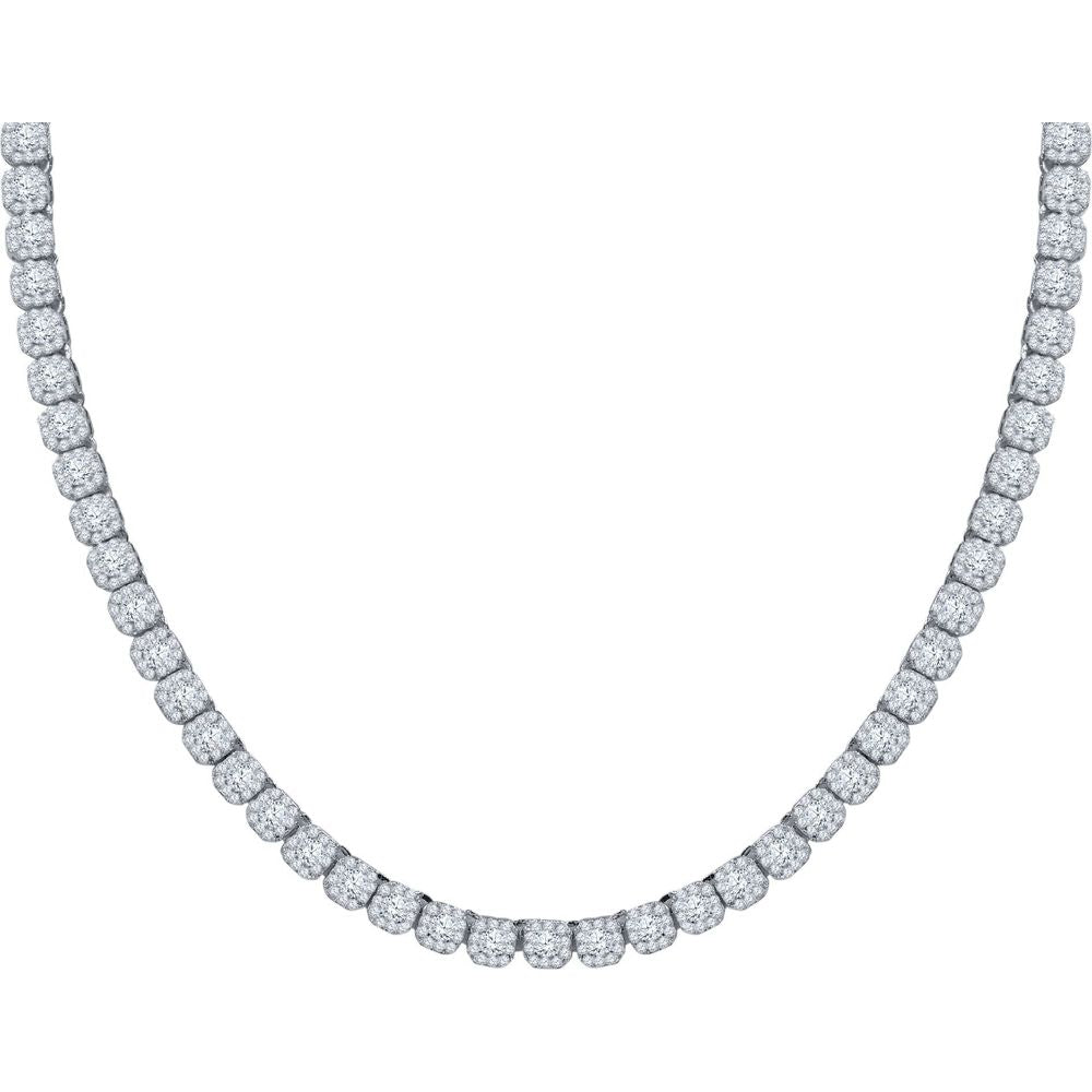 ICECUBE 5 MM 925 SILVER SQUARE TENNIS CHAIN | 9213571